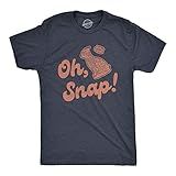 Camiseta Masculina Oh Snap Engraçada Chocolate Coelhinho Da Páscoa Cesta De Caça Aos Ovos Presente Para Ele Azul Marinho Mesclado M