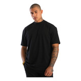 Camiseta Masculina Oversized Gola Alta Basica Streetwear
