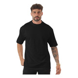 Camiseta Masculina Oversized Gola Alta Basica Streetwear