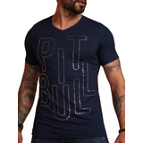 Camiseta Masculina Pit Bull Jeans Nova