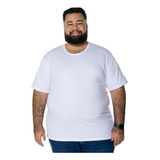 Camiseta Masculina Plus Size Basica 100