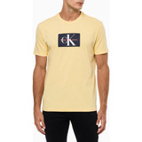 Camiseta Masculina Re Issue Amarela Calvin
