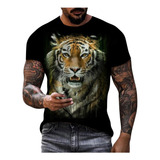 Camiseta Masculina U Camiseta Diária Ab255 Estampa 3d Estamp
