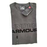 Camiseta Masculina Under Armour Heat Gear Cinza Tam Gg xl