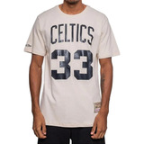 Camiseta Mitchell Ness Boston Celtics Bird Bege
