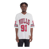 Camiseta Mitchell Ness Chicago Bulls Football Hwc Oversize
