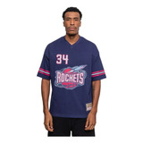 Camiseta Mitchell Ness Masculina Houston Rockets Oversize