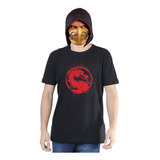Camiseta Mortal Kombat Gamer Camisa 100 Algodão Promoção