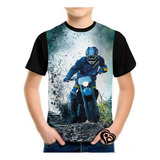 Camiseta Motocross Masculina Infantil Trilha Enduro Blusa Lm