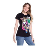 Camiseta Nerd Feminina Baby Look Coringa E Arlequina Mad