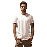 Camiseta Neutra Masculina Lisa 100 Algodão Malha Premium BR Alfa P Regular Branco