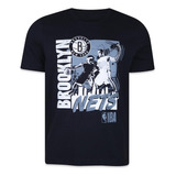 Camiseta New Era Brooklyn Nets Core Preto