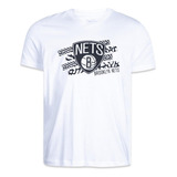 Camiseta New Era Brooklyn Nets Nba All Sport Art Branco