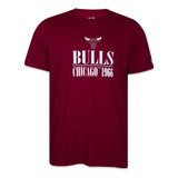 Camiseta New Era Chicago Bulls Modern Classic Bordô