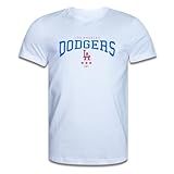 Camiseta New Era Feminina Regular MLB Los Angeles Dodgers Manga Curta Branca