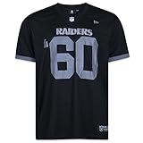 Camiseta New Era Jersey NFL Las Vegas Raiders Core Manga Curta Preta GG Preto 