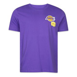 Camiseta New Era Los Angeles Lakers Nba City Icons Roxo