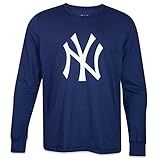 Camiseta New Era Manga Longa MLB New York Yankees Core Marinho