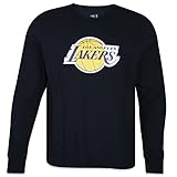 Camiseta New Era Manga Longa NBA Los Angeles Lakers Core Preto