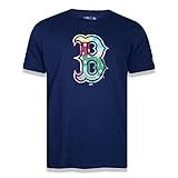 Camiseta New Era MLB Boston Red Sox Street Azul Marinho Manga Curta