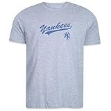 Camiseta New Era MLB New York Yankees Origens Cinza Mescla G