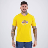 Camiseta New Era Nba Los Angeles Lakers Logo Amarela