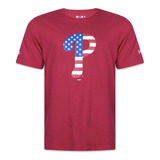 Camiseta New Era Phillies Bandeira Americana