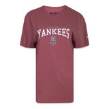 Camiseta New Era Regular Mlb New York Yankees Feminino   Ver