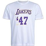 Camiseta New Era Regular NBA Los Angeles Lakers Back To School Manga Curta