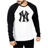 Camiseta New York Yankees Ny Raglan