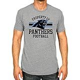 Camiseta NFL Adulta Property Of Short Sleeve Leve Camiseta Oficial Da Equipe Equipamento Para Homens E Mulheres Carolina Panthers Cinza Adulto 2GG 