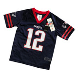 Camiseta Oficial Infantil New England Patriots Tom Brady