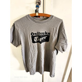Camiseta Onitsuka Tiger Asics Cinza Importada