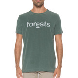 Camiseta Osklen Masculina Slim Rough Forests Verde Escuro