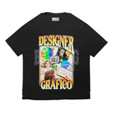 Camiseta Oversized Design Gráfico Designer Photoshop Curso