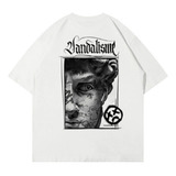 Camiseta Oversized Estatua Streetwear Estilo Larga Unissex