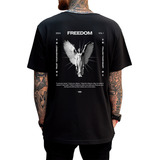 Camiseta Oversized Street Masculina Camisa Algodão Swag Long
