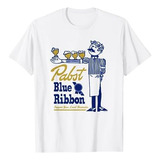 Camiseta Pabst Blue Ribbon Beer Apoie Seu Barman Local