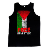 Camiseta Palestina Livre Regata Free Palestine