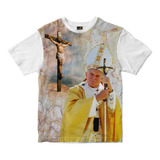 Camiseta Papa João Paulo Segundo Cristo