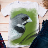 Camiseta Pássaro Ave Colerinho Canto 10