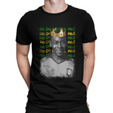 Camiseta Pele Rei Do Futebol Blusa Luto Lançamento Eterno
