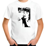 Camiseta Personalizada Filme Pulp Fiction Mia Wallace Unisex
