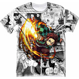 Camiseta Personalizada Infantil Tanjiro Kamado Mangá