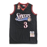 Camiseta Philadelphia 76ers Allen Iverson 3 Retrô