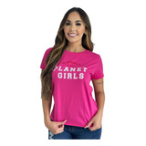 Camiseta Planet Girls Rosa