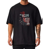 Camiseta Plus Oversized Streetwear Rock Twenty One Pilots 01