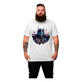 Camiseta Plus Size Bco2 Transformes Mascara Preta Estrela Fu
