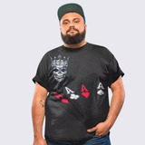 Camiseta Plus Size Cartas Baralho Poker Play Game