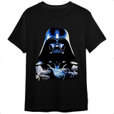 Camiseta Plus Size Darth Vader Star Wars Preta Unissex